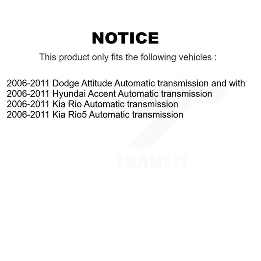 Arbre d'essieu CV avant droit, pour Hyundai Accent Kia Rio Rio5 Dodge Attitude