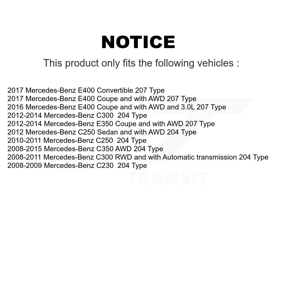 Arbre d'essieu arrière CV pour Mercedes-Benz C300 C350 C250 E350 E400 C230 NCV-MB48025
