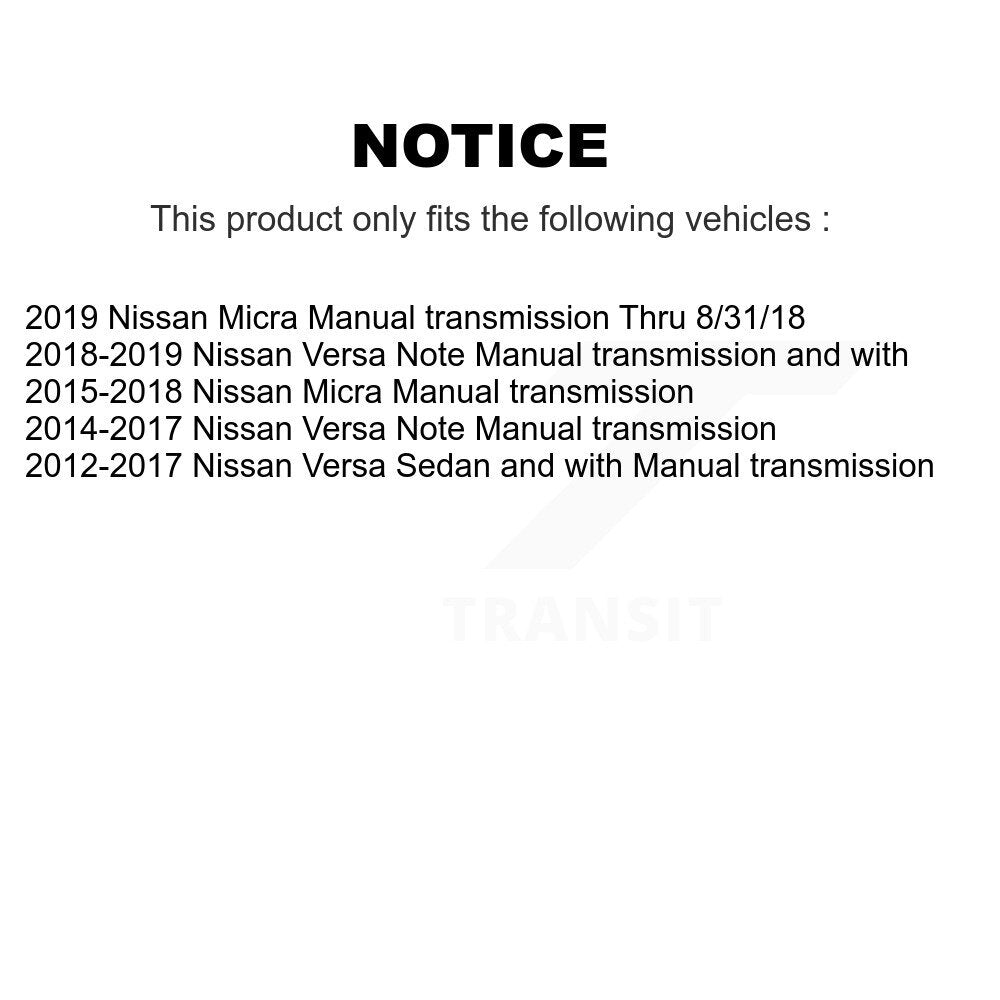 Arbre d'essieu CV avant gauche pour Nissan Micra Versa Note NCV-NI53119