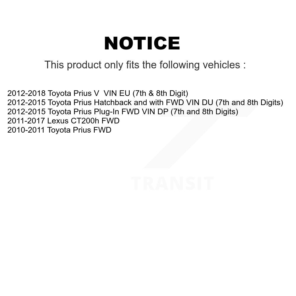 Arbre d'essieu CV avant droit pour Toyota Prius V Lexus CT200h enfichable NCV-TO69021