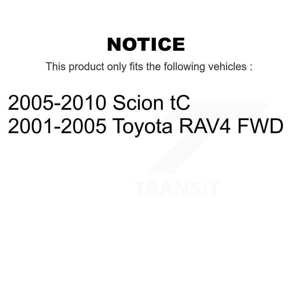 Arbre d'essieu CV avant droit pour Toyota RAV4 Scion tC NCV-TO69590