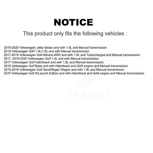 Arbre d'essieu CV avant gauche, pour Volkswagen Golf Jetta SportWagen Alltrack