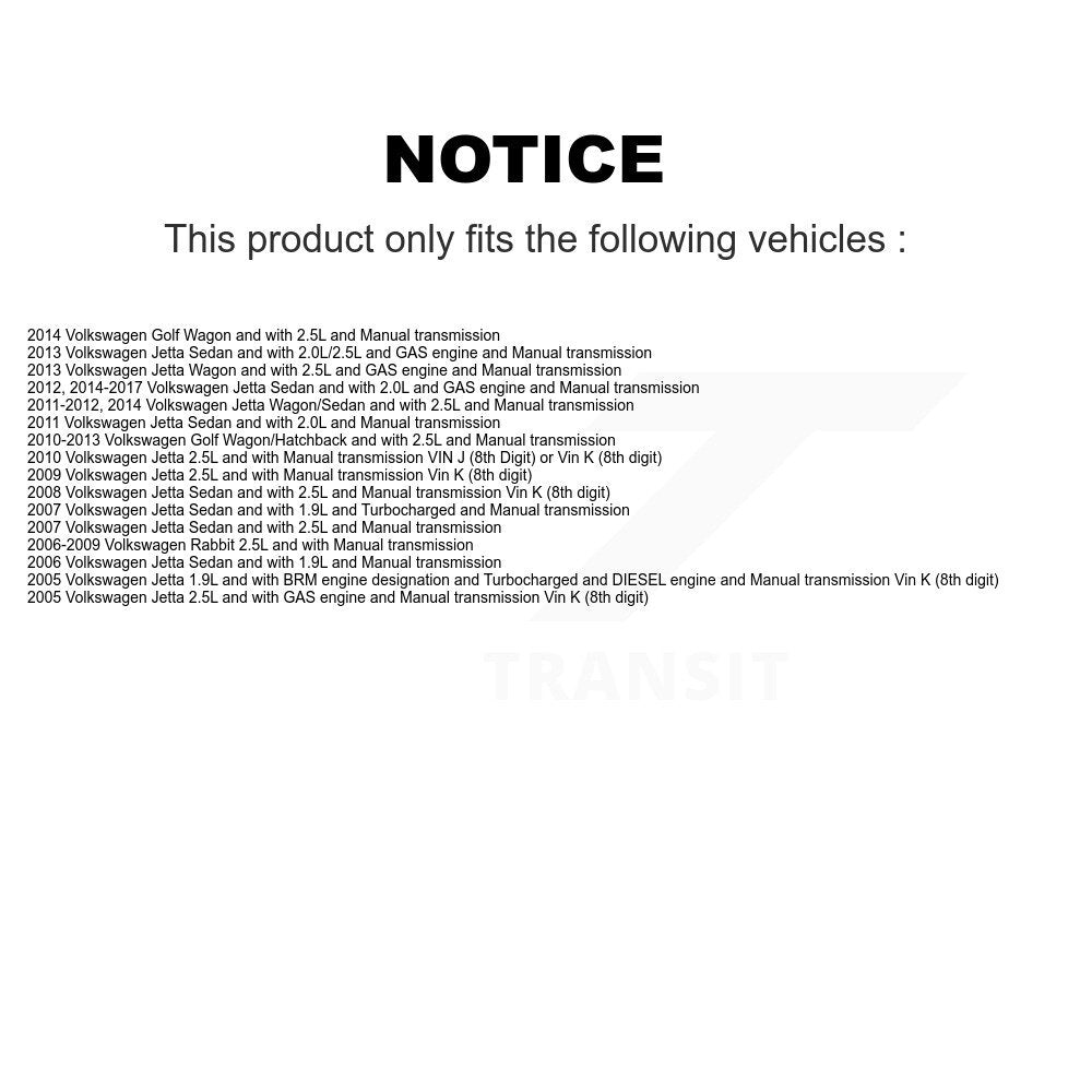 Arbre d'essieu CV avant gauche pour Volkswagen Jetta Golf Rabbit NCV-VW72115