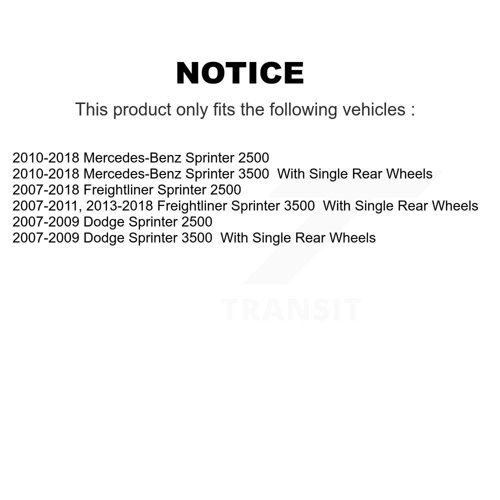Plaquettes de frein à disque semi-métalliques arrière, pour Mercedes-Benz Sprinter 2500 3500 Dodge