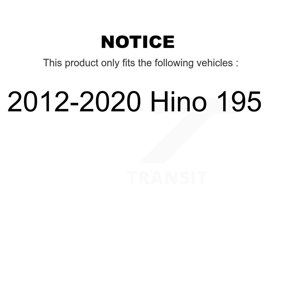Plaquettes de frein à disque semi-métalliques pour Hino 195 2012-2020 NWF-ASD1683