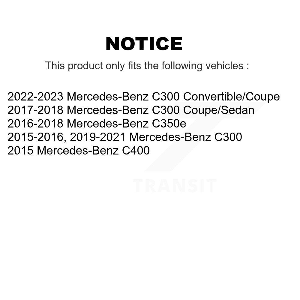 Plaquettes de frein à disque à faible teneur en métal arrière pour Mercedes-Benz C300 C400 C350e NWF-EPS1795