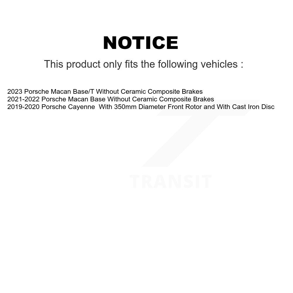 Plaquettes de frein à disque à faible teneur en métal pour Porsche Macan Cayenne NWF-EPS2192
