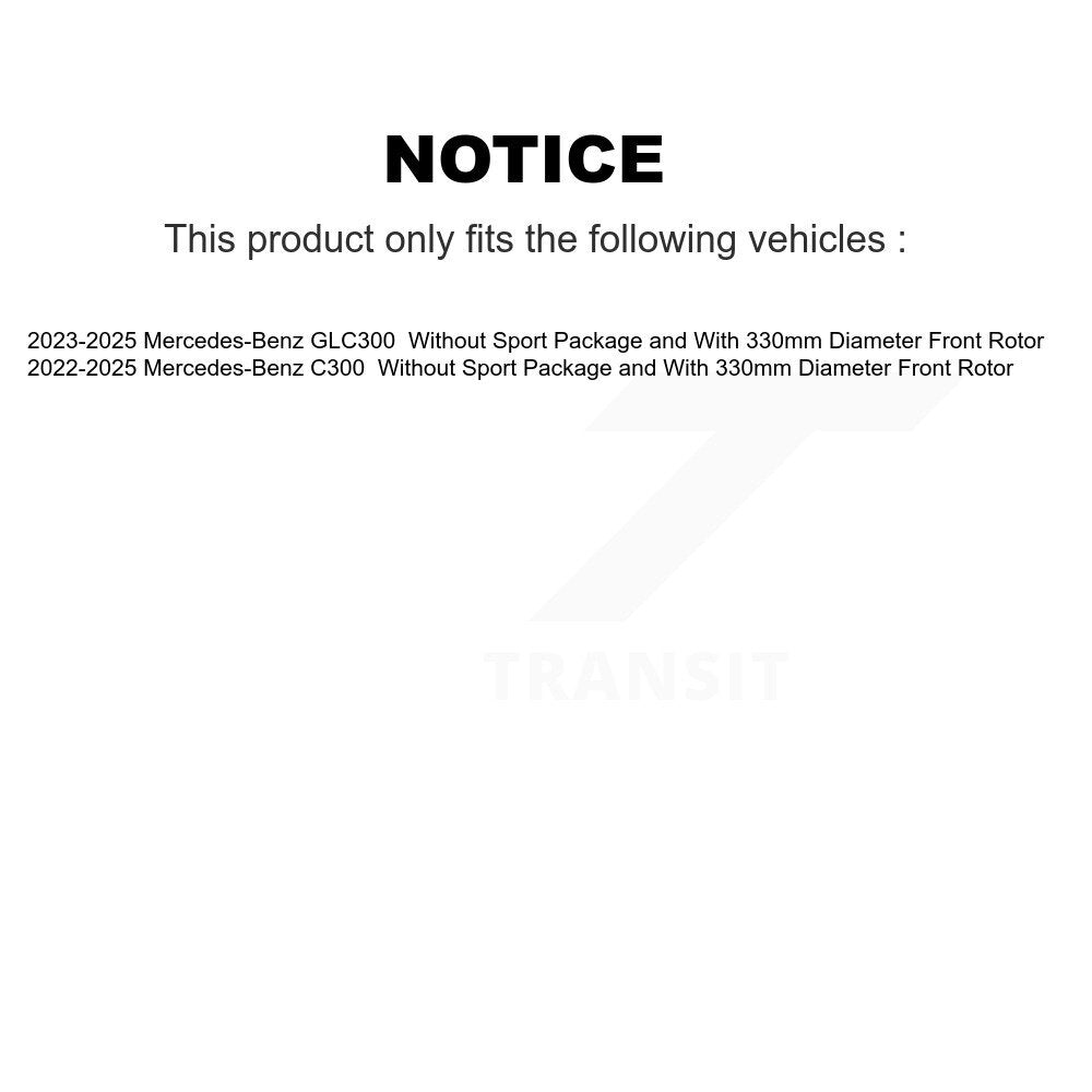 Plaquettes de frein à disque à faible teneur en métal pour Mercedes-Benz GLC300 C300 NWF-EPS2466