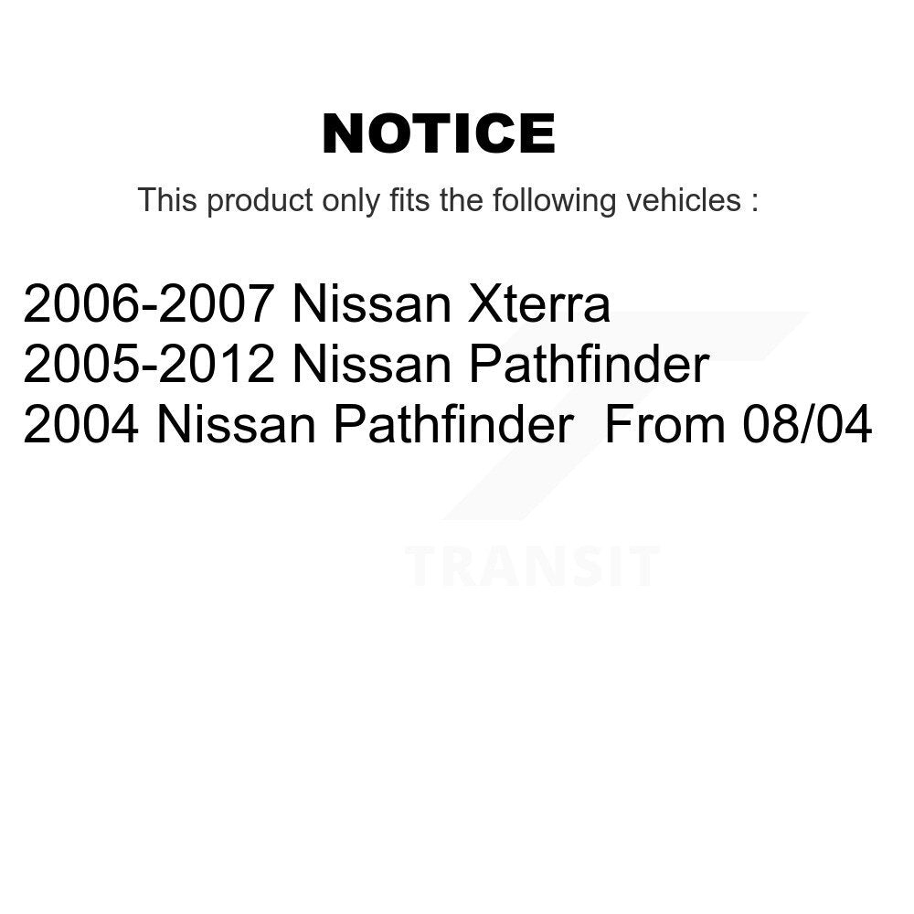 Plaquettes de frein à disque arrière en céramique, pour Nissan Pathfinder Xterra NWF-PRC1101