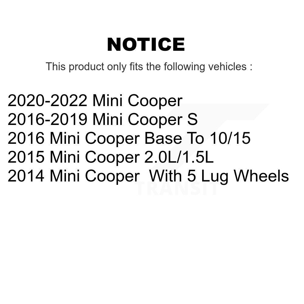 Plaquettes de frein à disque arrière en céramique pour Mini Cooper NWF-PRC1800