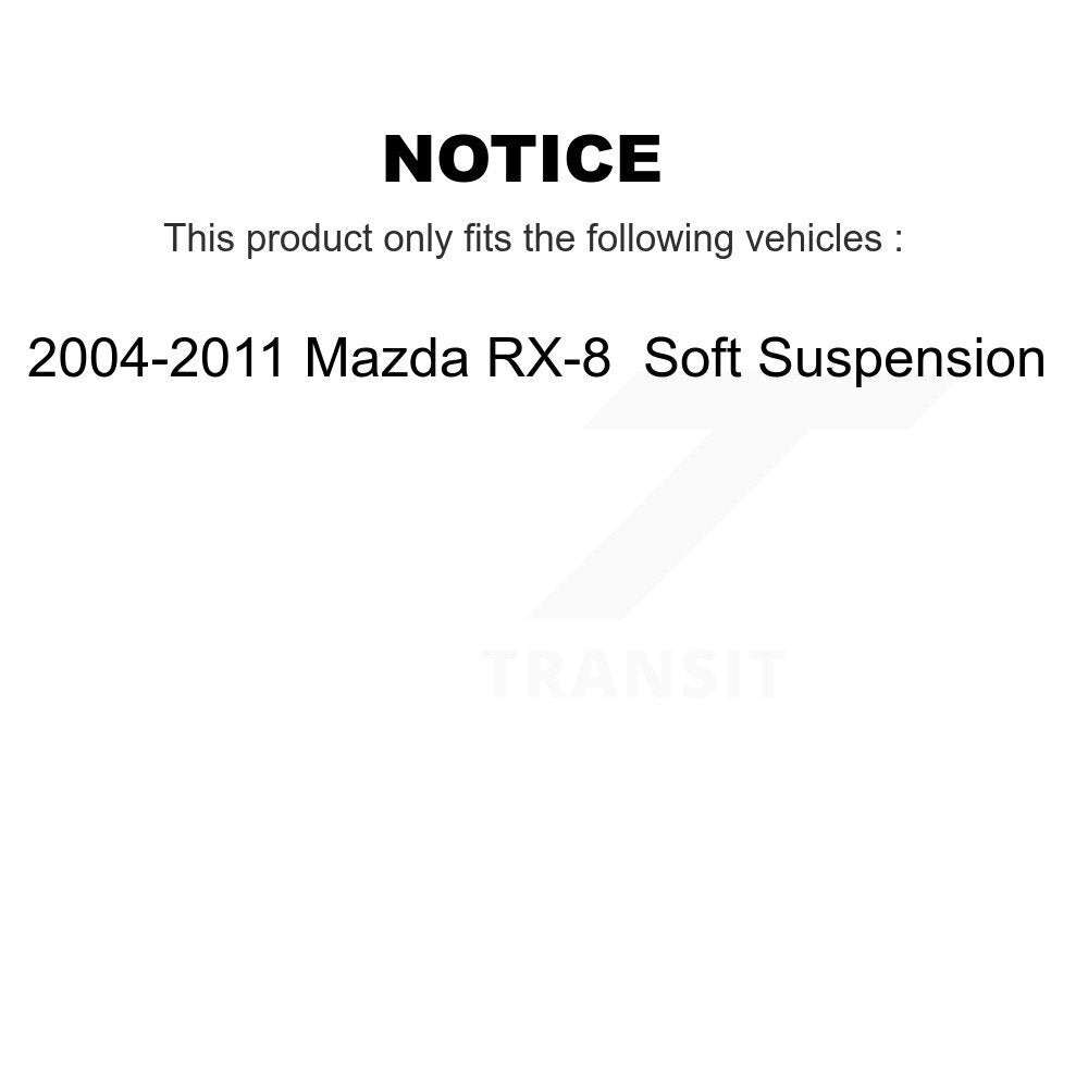 Plaquettes de frein à disque semi-métalliques avant pour Suspension souple Mazda RX-8 2004-2011
