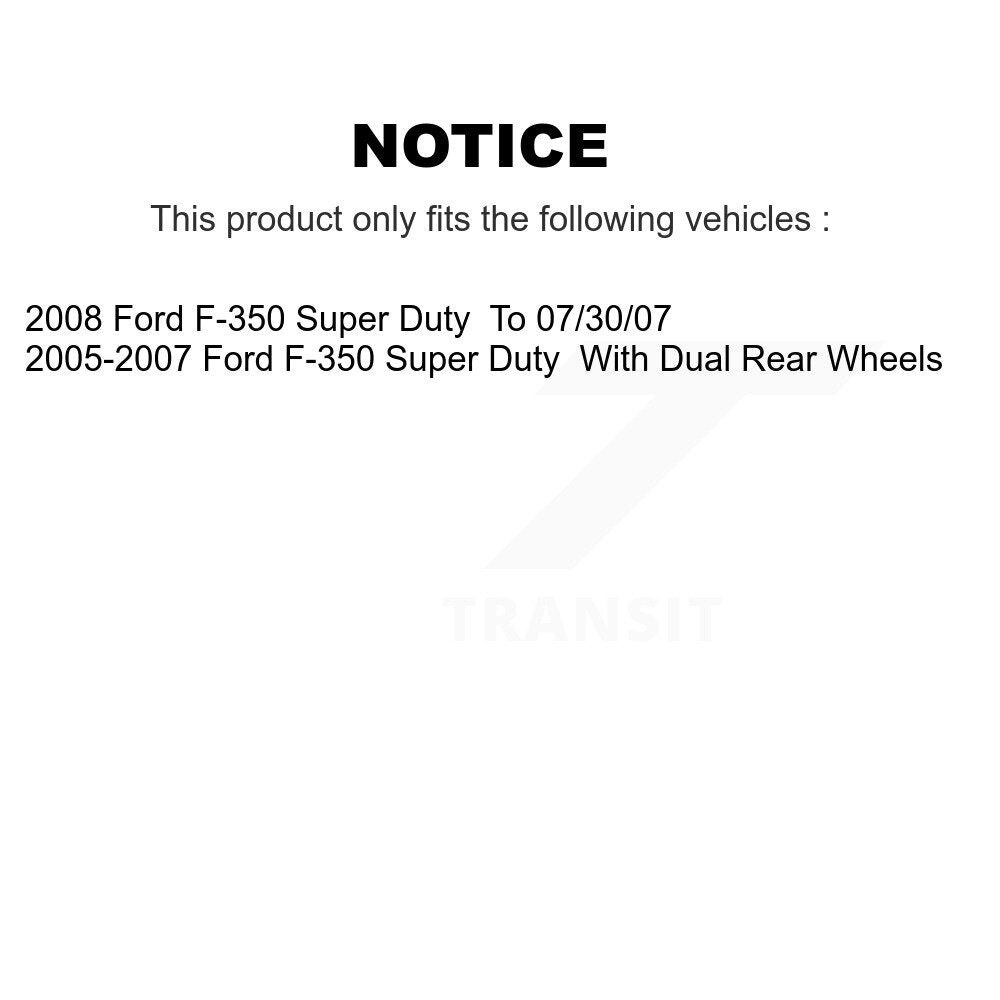 Plaquettes de frein à disque semi-métalliques arrière pour Ford F-350 Super Duty NWF-PRM1067