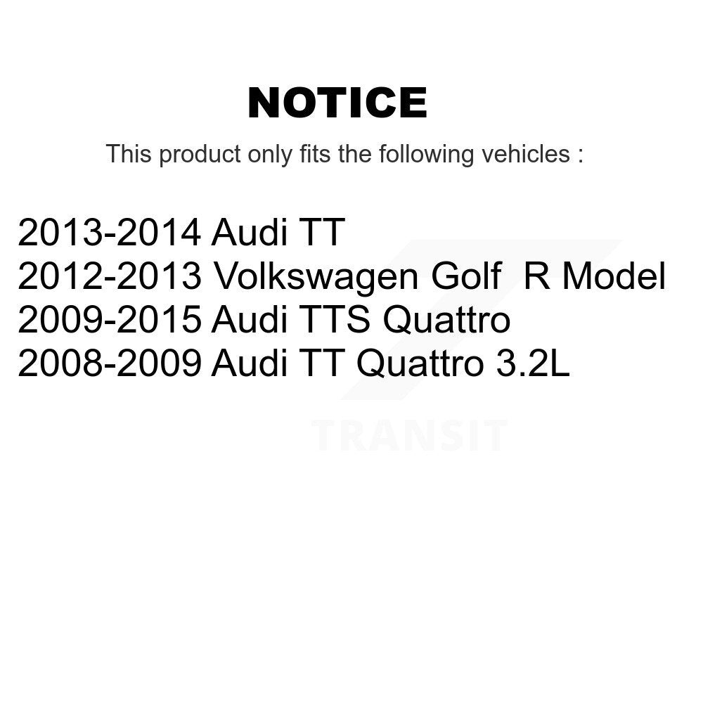 Plaquettes de frein à disque semi-métalliques avant, pour Volkswagen Golf Audi TT Quattro TTS