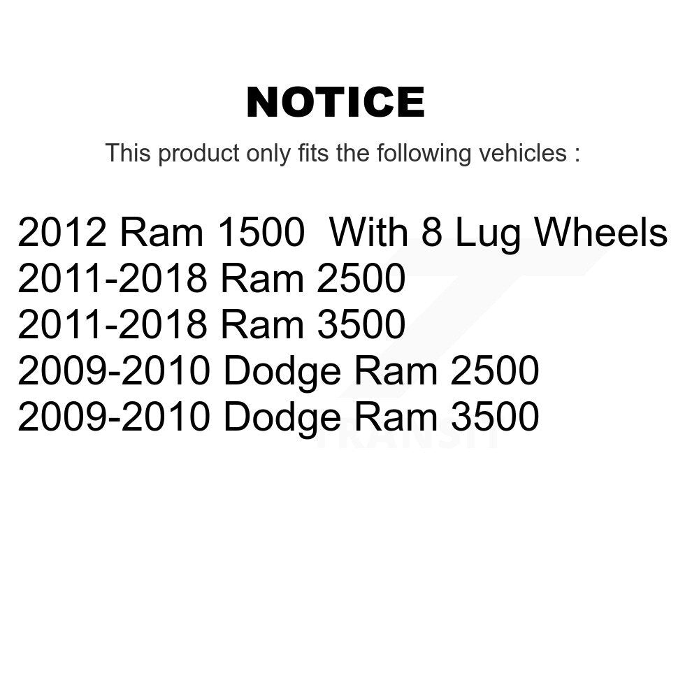 Plaquettes de frein à disque semi-métalliques arrière, pour Ram 3500 2500 1500 Dodge NWF-PRM1400