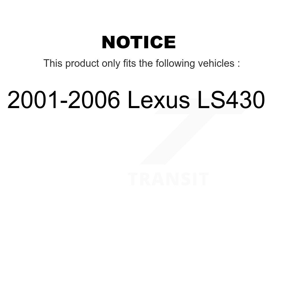 Plaquettes de frein à disque avant semi-métalliques pour Lexus LS430 2001-2006 NWF-PRM870