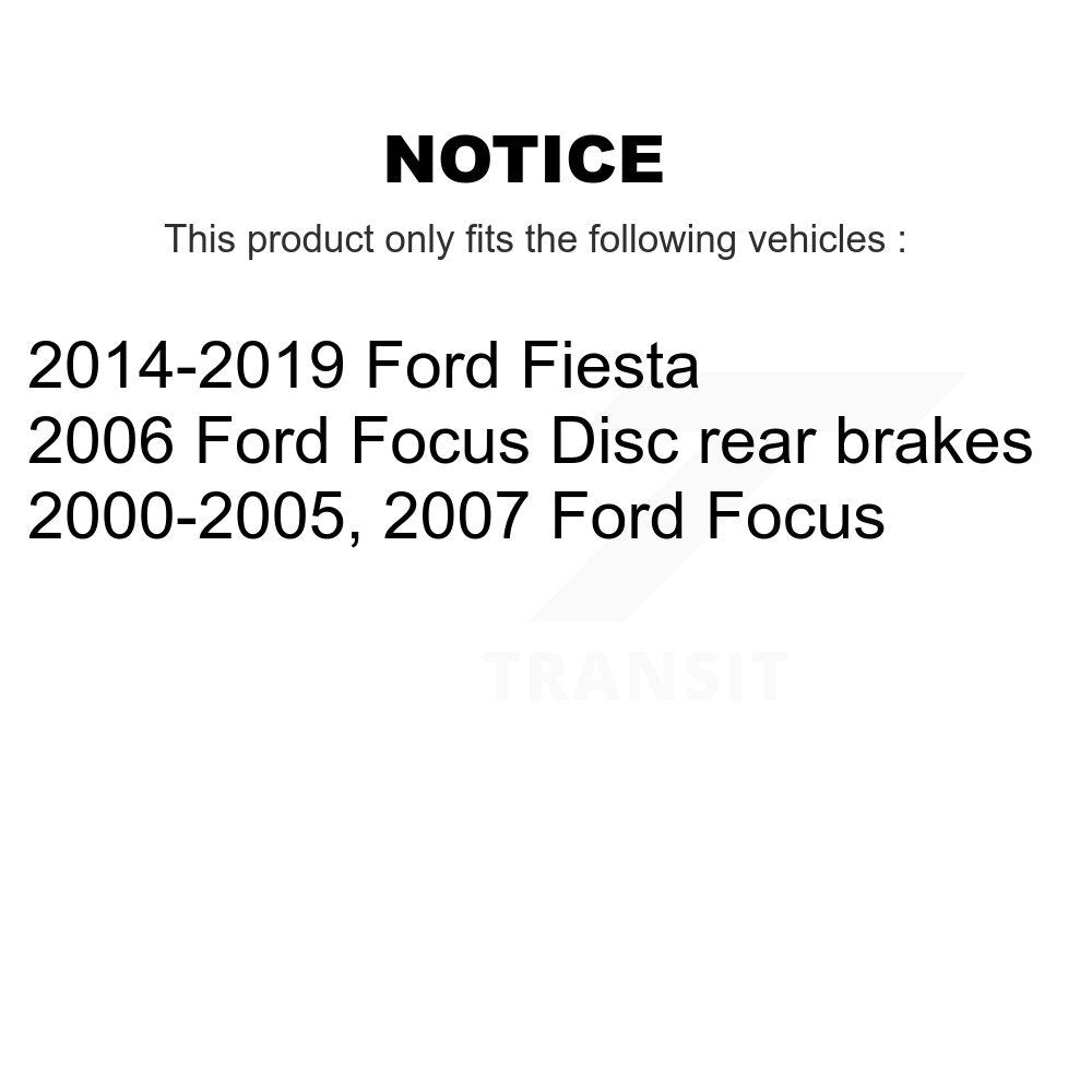 Plaquettes de frein à disque semi-métalliques arrière pour Ford Focus Fiesta NWF-PRM886