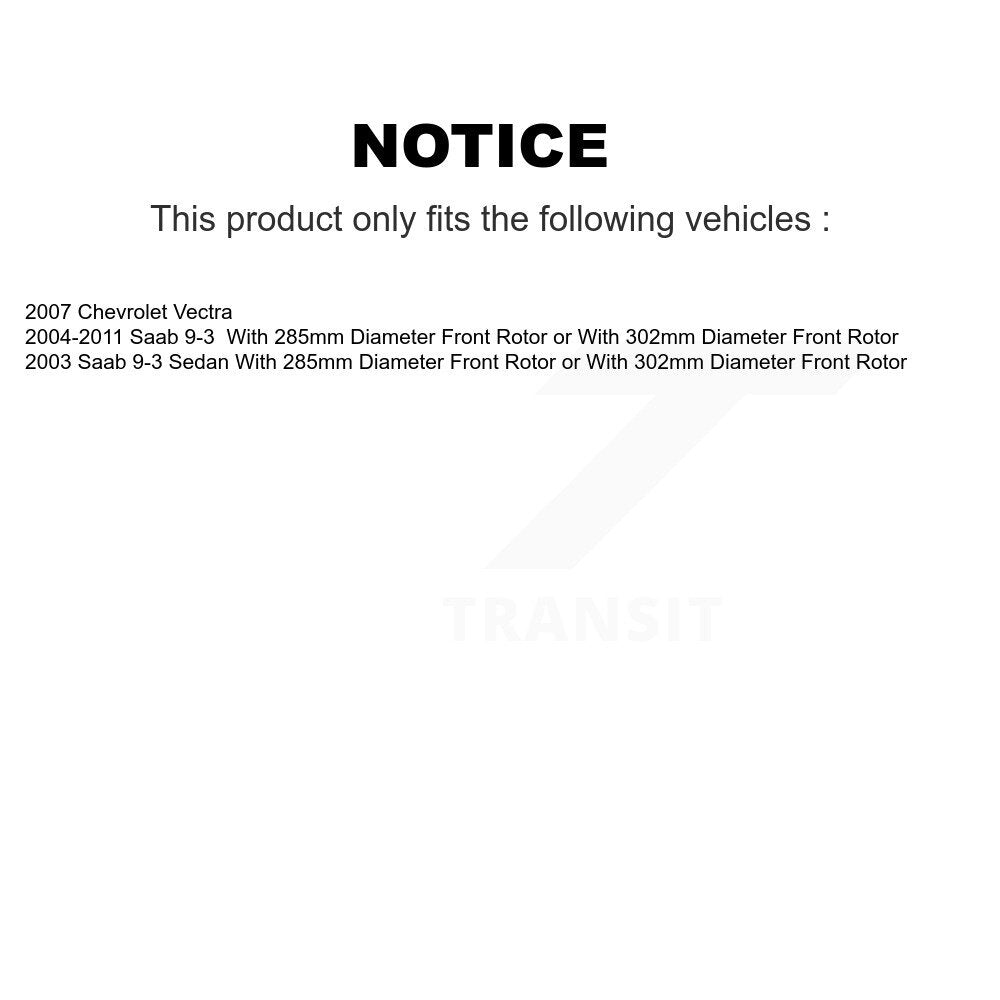Plaquettes de frein à disque semi-métalliques avant pour Saab 9-3 Chevrolet Vectra NWF-PRM972