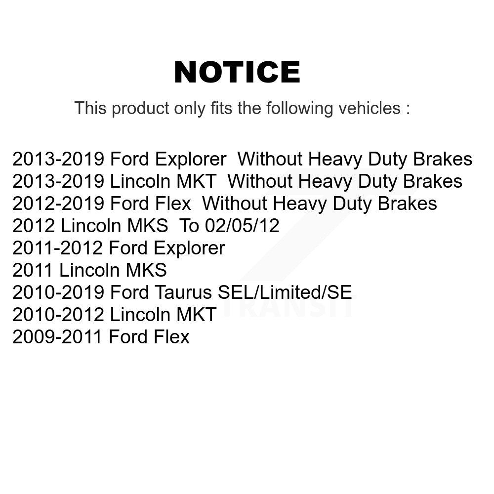 Plaquettes de frein à disque avant en céramique, pour Ford Explorer Flex Taurus Lincoln MKT MKS