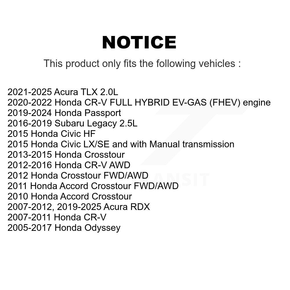 Plaquettes de frein à disque avant en céramique, pour Honda CR-V Odyssey Civic Acura RDX passeport