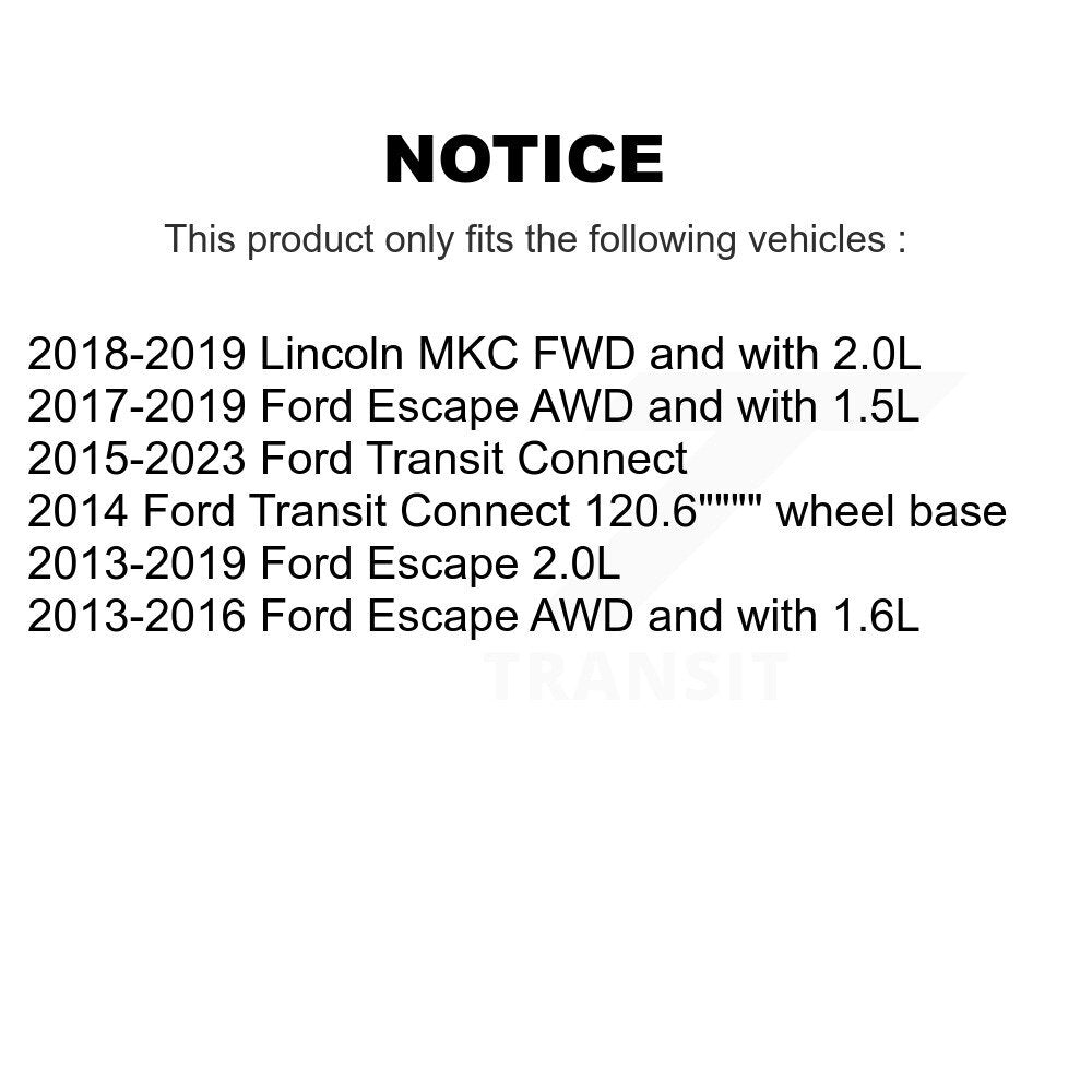 Plaquettes de frein à disque avant en céramique, pour Ford Escape Transit Connect Lincoln MKC