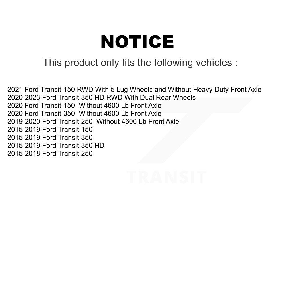 Plaquettes de frein à disque semi-métalliques avant pour Ford Transit-250 Transit-150 Transit-35