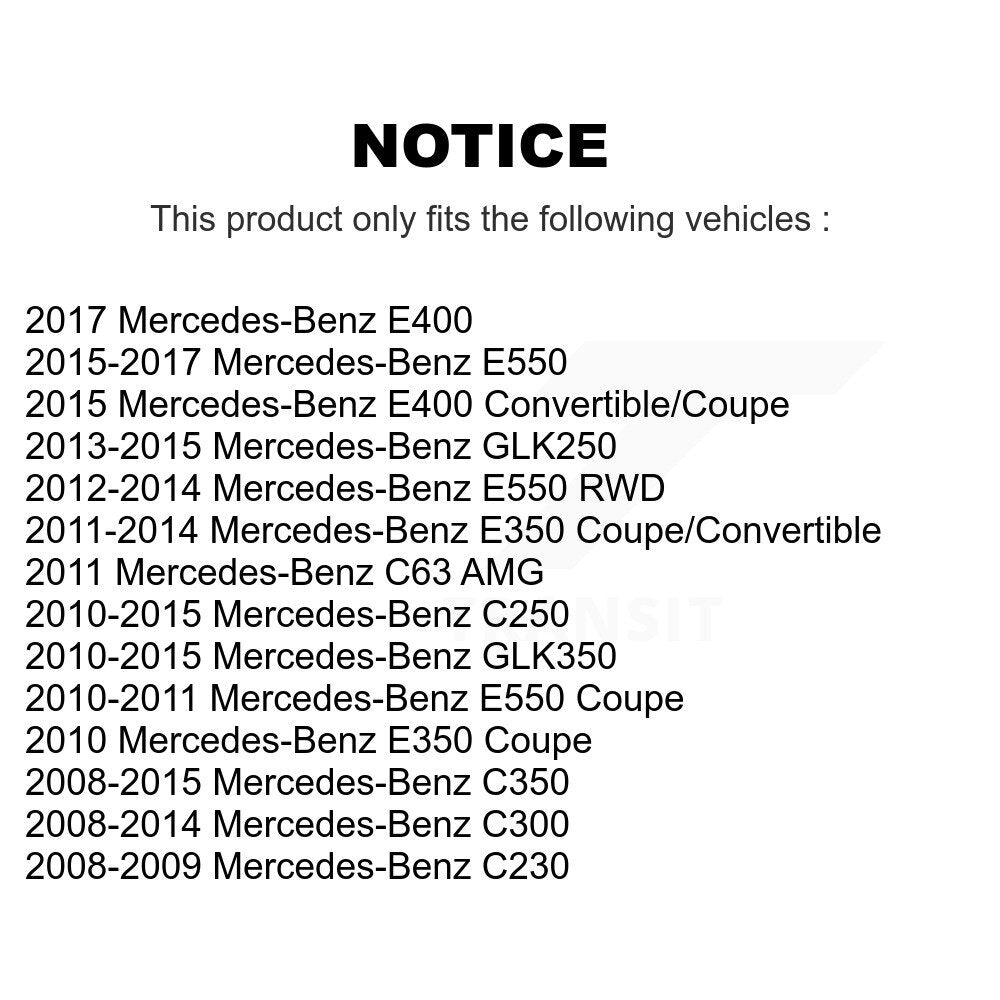 Plaquettes de frein à disque semi-métalliques arrière, pour Mercedes-Benz C300 GLK350 GLK250 E350 C6