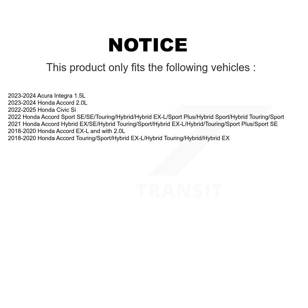 Plaquettes de frein à disque semi-métalliques avant pour Honda Civic Accord Acura Integra