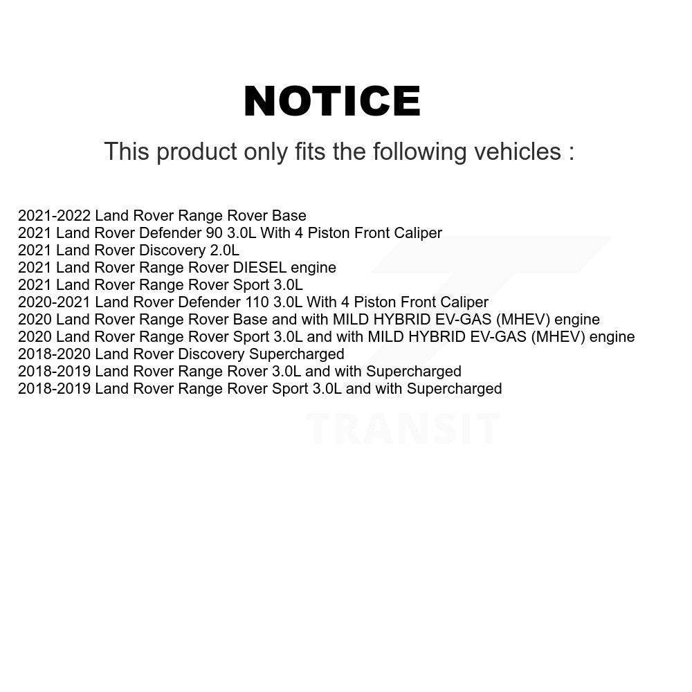 Plaquettes de frein à disque semi-métalliques avant, pour Land Rover Range Sport Discovery 110 90
