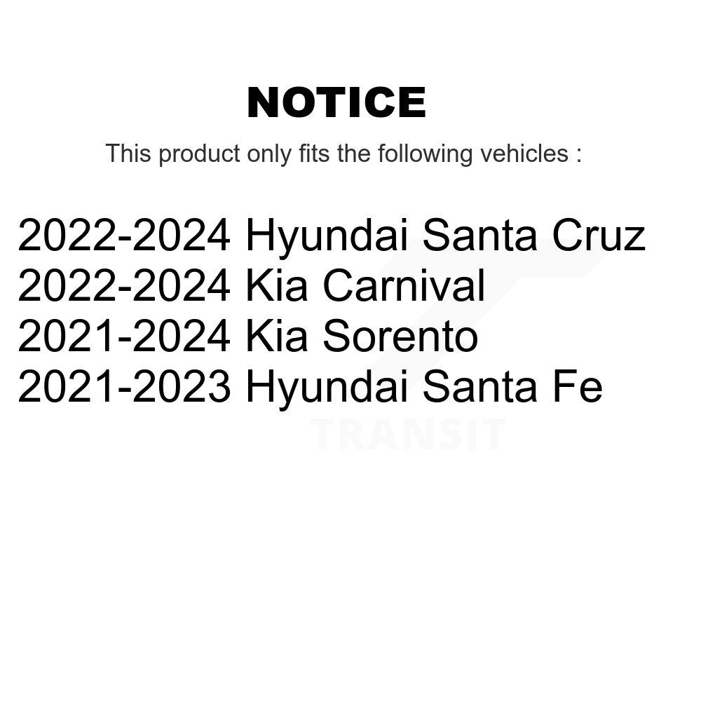 Plaquettes de frein à disque semi-métalliques arrière, pour Hyundai Kia Santa Fe Sorento Carnival