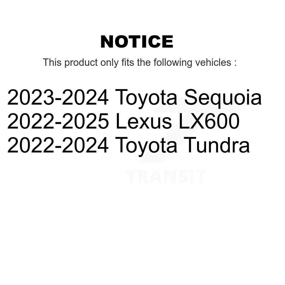 Plaquettes de frein à disque semi-métalliques avant, pour Toyota Tundra Sequoia Lexus LX600