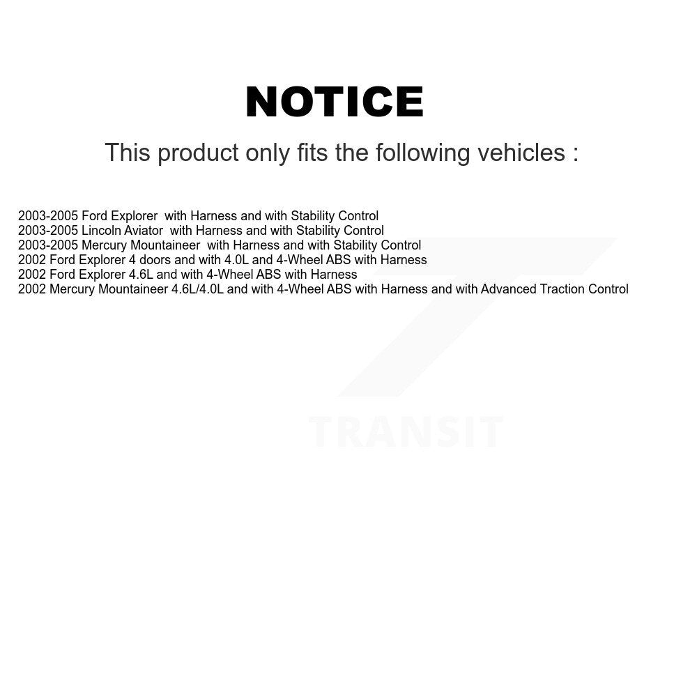 Capteur de vitesse de roue ABS arrière, pour Ford Explorer Lincoln Aviator Mercury