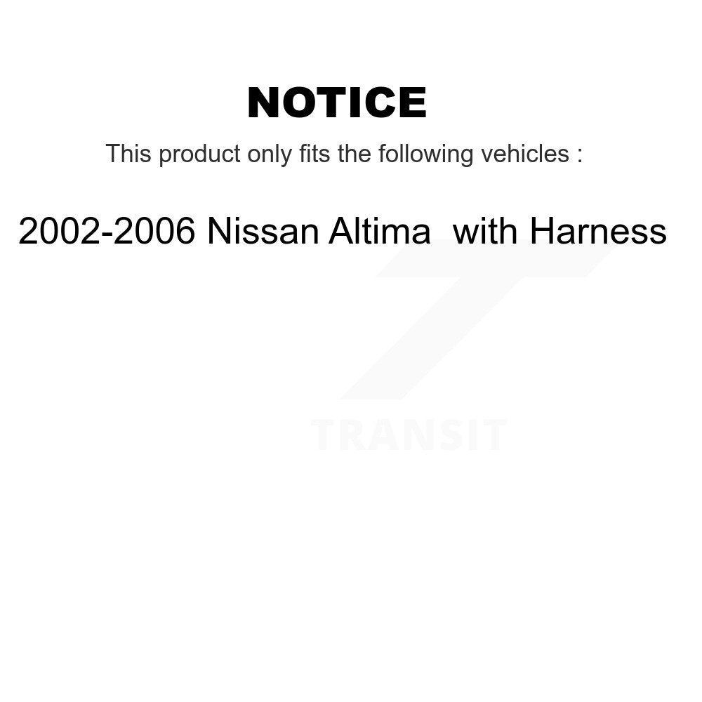 Capteur de vitesse de roue ABS avant gauche pour Nissan Altima 2002-2006 avec harnais