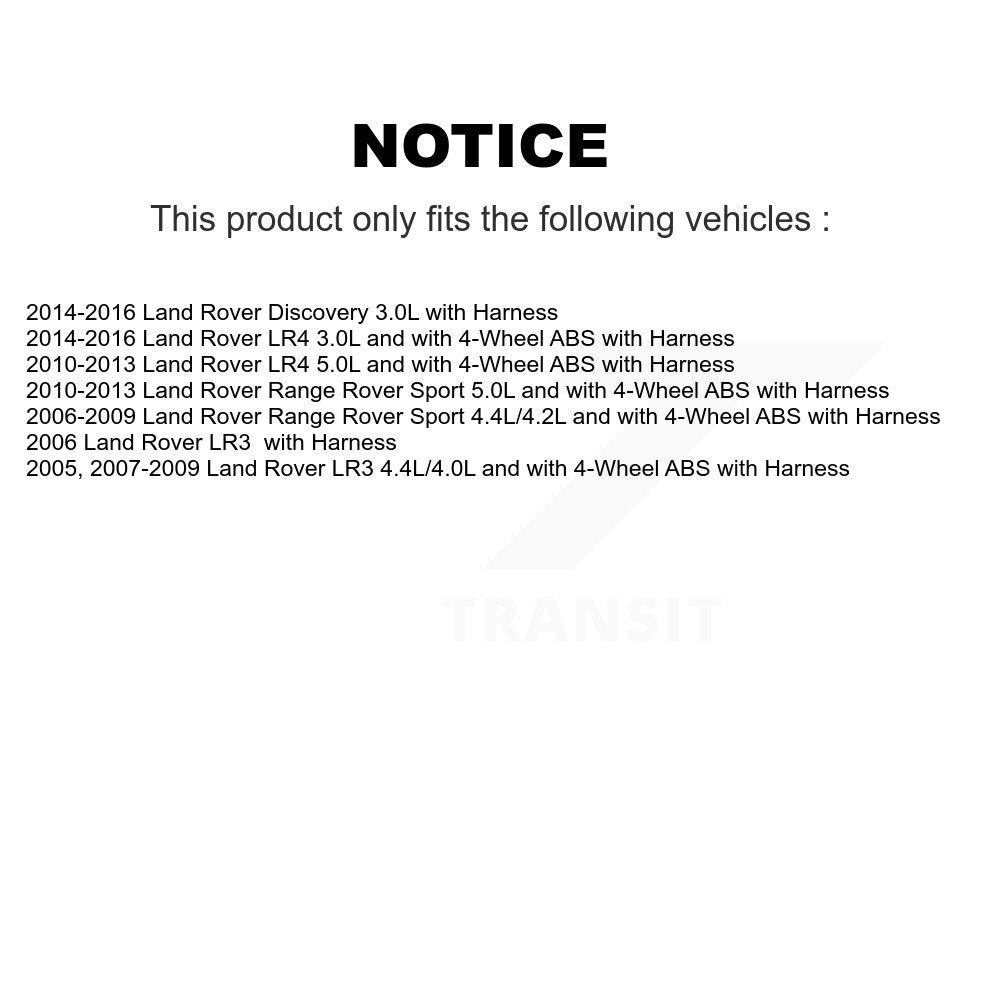 Capteur de vitesse de roue ABS arrière, pour Land Rover Range Sport LR4 LR3 Discovery