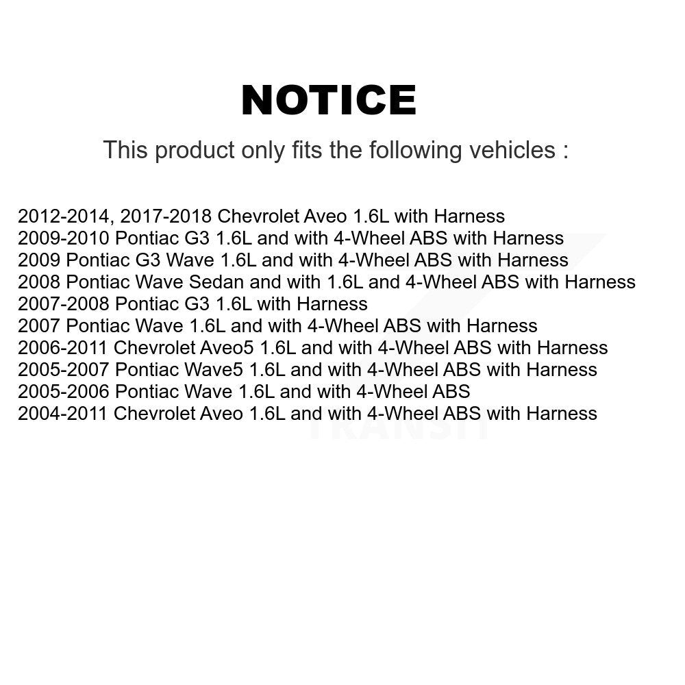 Capteur de vitesse de roue ABS arrière gauche, pour Chevrolet Aveo Pontiac Aveo5 Wave G3 Wave5