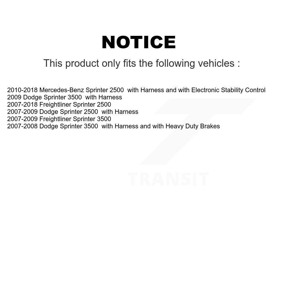 Capteur de vitesse de roue ABS arrière droit, pour Sprinter 2500 mercedes-benz Dodge 3500