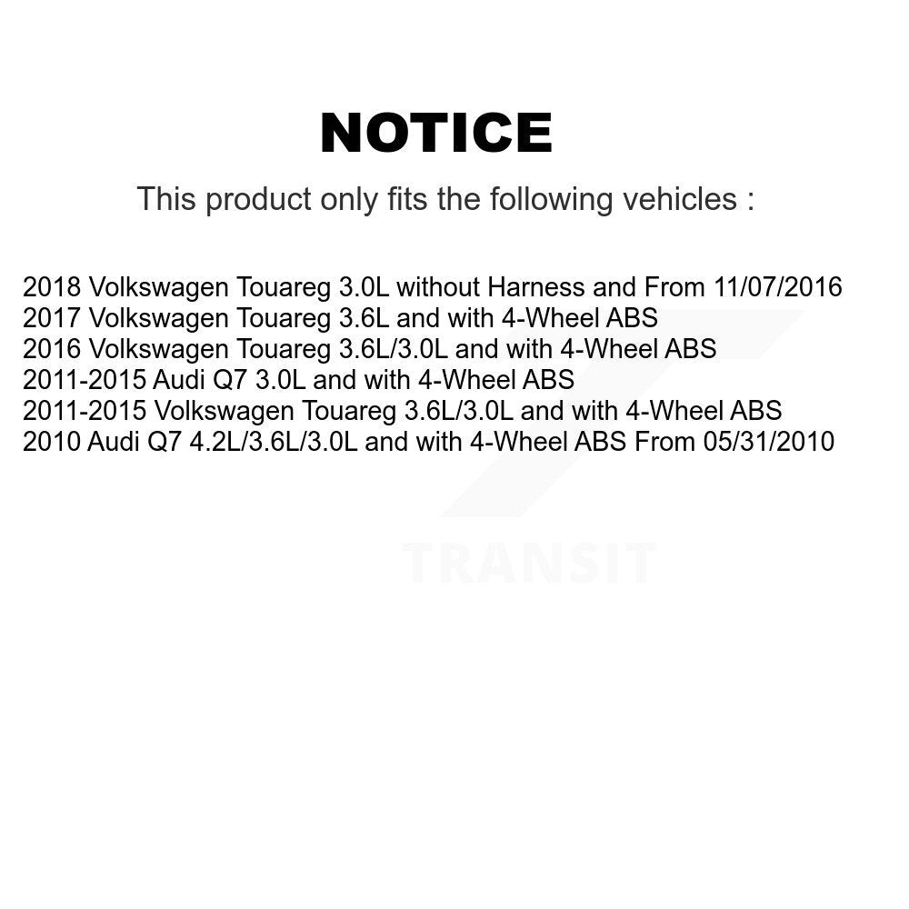 Capteur de vitesse de roue ABS pour Volkswagen Touareg Audi Q7 SEN-2ABS0918
