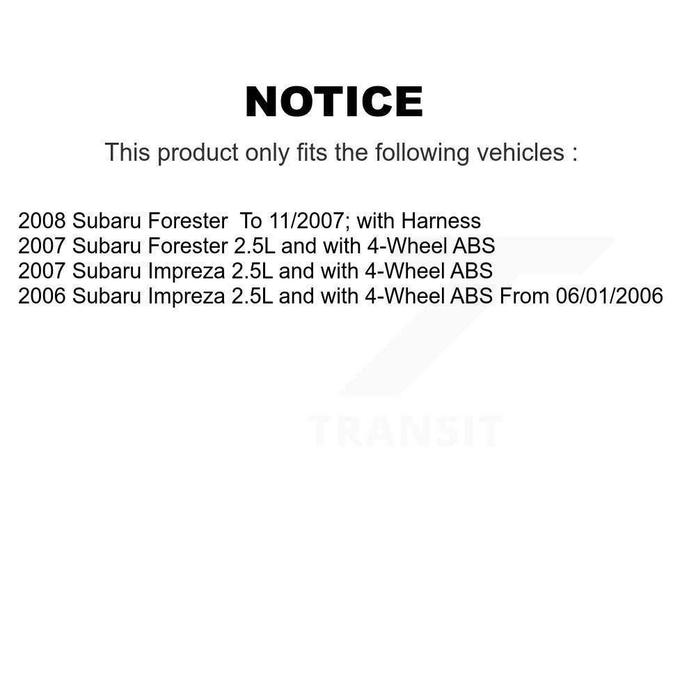 Capteur de vitesse de roue ABS avant droit, pour Subaru Impreza Forester SEN-2ABS1113