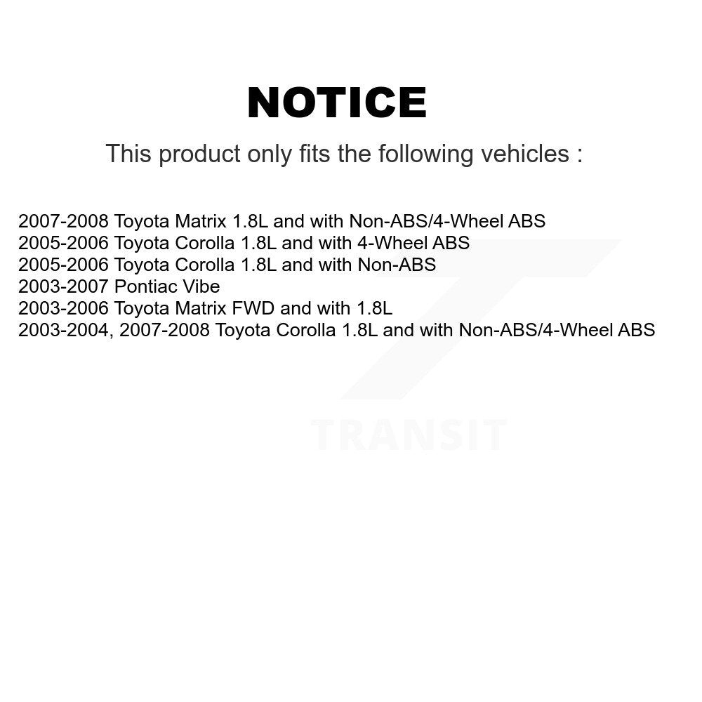 Faisceau de câbles de capteur de vitesse de roue ABS arrière gauche, pour Toyota Corolla Matrix Vibe