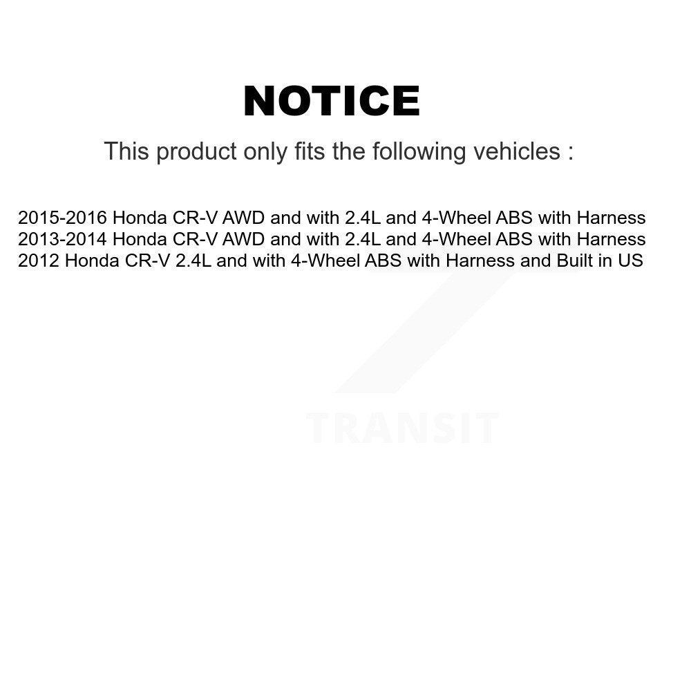 Capteur de vitesse de roue ABS arrière droit pour Honda CR-V SEN-2ABS2412