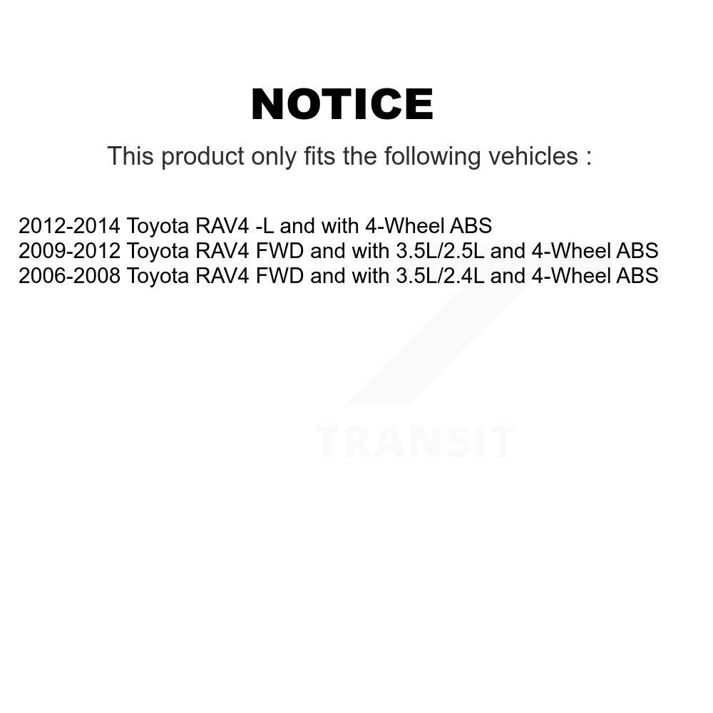 Faisceau de câbles de capteur de vitesse de roue ABS arrière gauche pour Toyota RAV4 SEN-2ABS2441