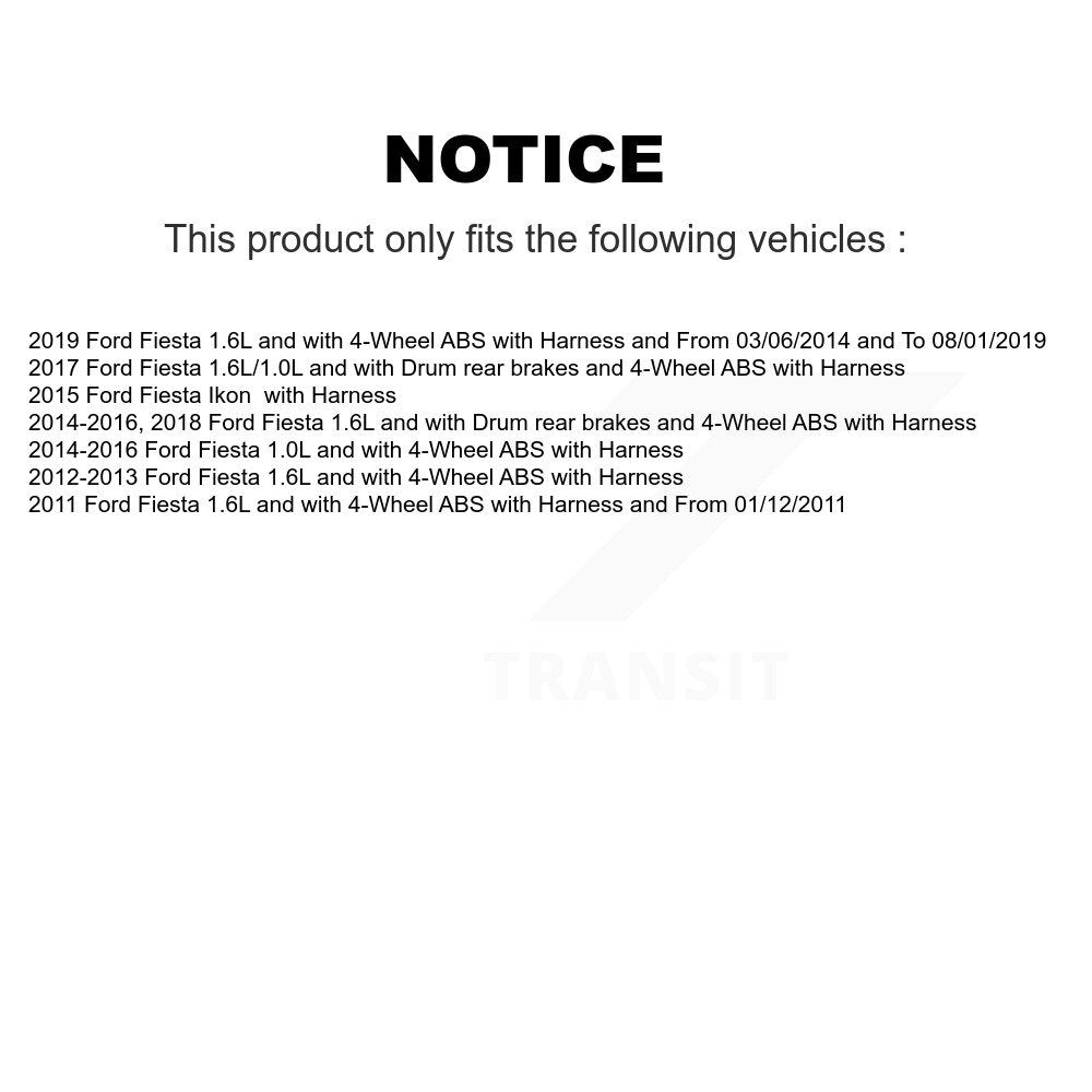 Capteur de vitesse de roue ABS arrière pour Ford Fiesta Ikon SEN-2ABS2463