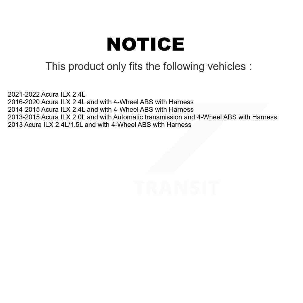 Capteur de vitesse de roue ABS arrière gauche pour Acura ILX SEN-2ABS2884
