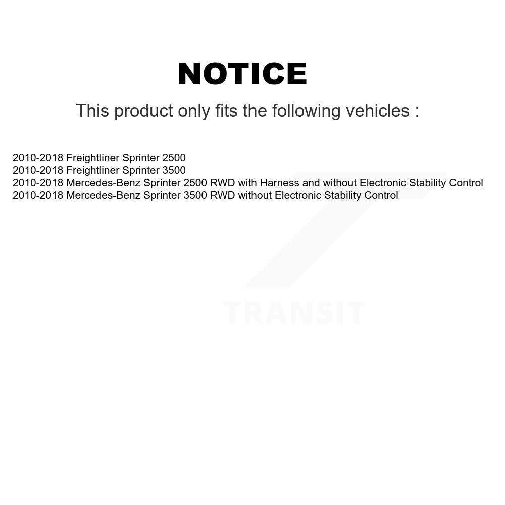 Capteur de vitesse de roue avant ABS, pour Mercedes-Benz Sprinter 2500 3500 Freightliner