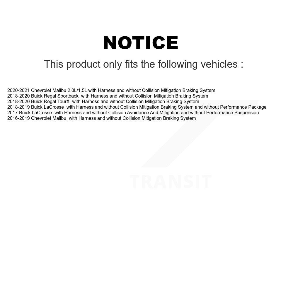Capteur de vitesse de roue avant ABS, pour Chevrolet Malibu Buick crosse Regal Sportbac