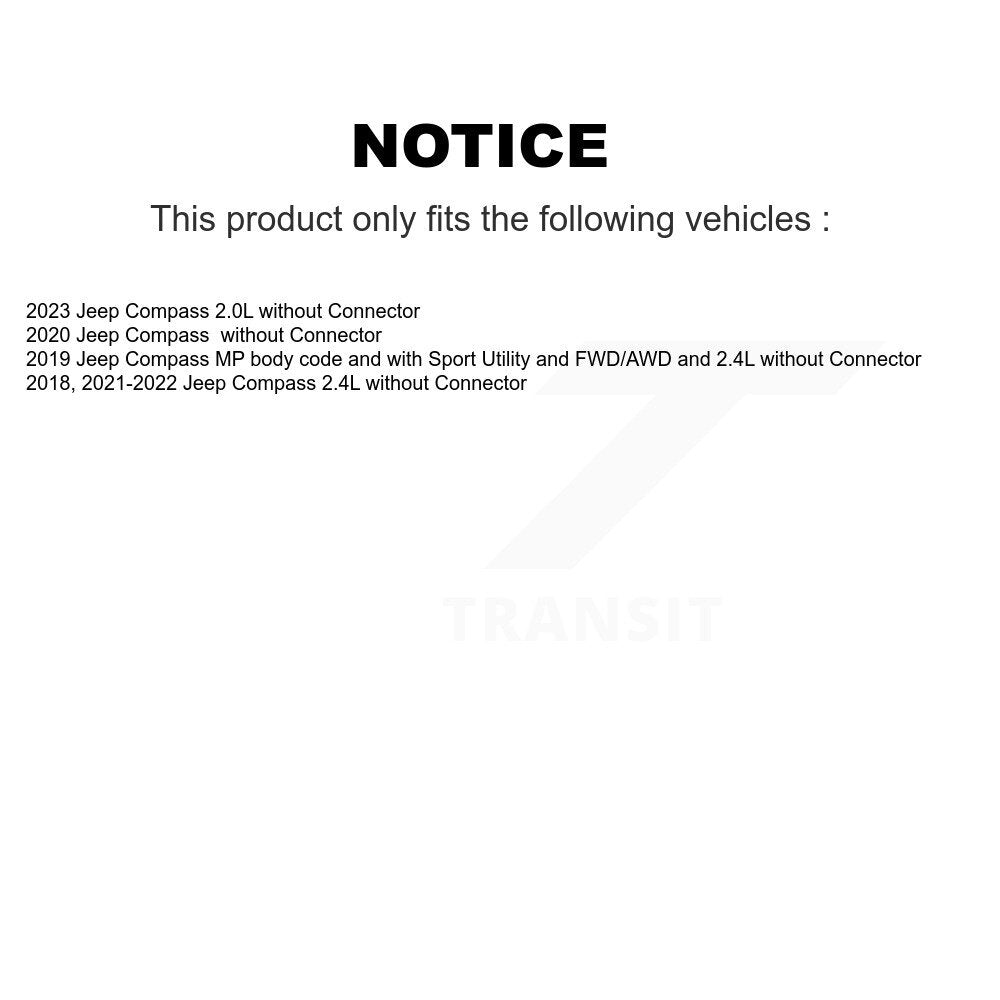 Résistance de moteur de ventilateur HVAC pour Jeep Compass sans connecteur SEN-2BMR0377