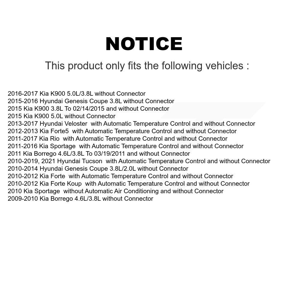 Résistance de moteur de ventilateur HVAC, pour Hyundai Tucson Kia Rio Sportage Forte Veloster