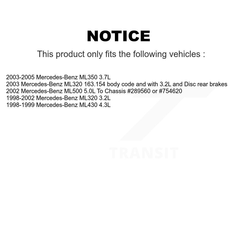 Capteur d'usure des plaquettes de frein, pour Mercedes-Benz ML320 ML350 ML500 ML430 SEN-2BWS0106