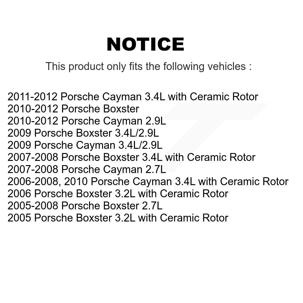 Capteur d'usure des plaquettes de frein arrière pour Porsche Boxster Cayman SEN-2BWS0171