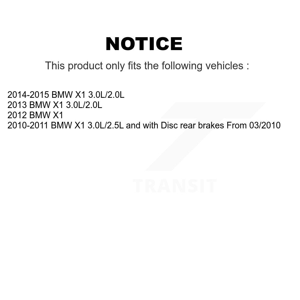 Capteur d'usure des plaquettes de frein arrière pour BMW X1 SEN-2BWS0256