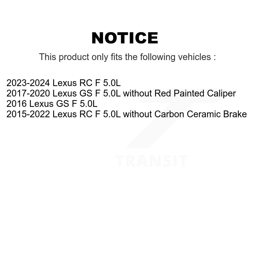 Capteur d'usure des plaquettes de frein arrière pour Lexus RC F GS 5.0L SEN-2BWS0393